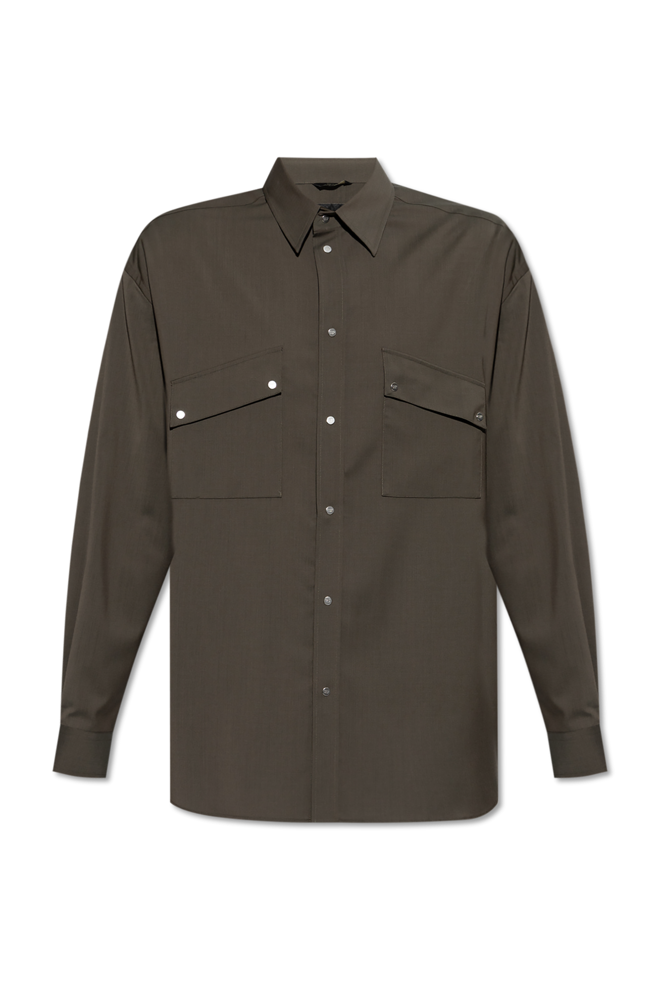 Tシャツ・カットソー FENDI FW24 Wool shirt (FW1319ASCH F03NT) Fendi Wool shirt with pockets | Men's Clothing | Vitkac